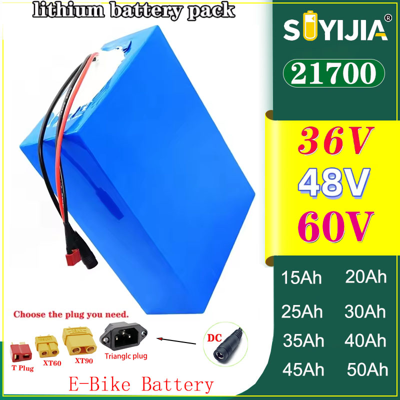 60V 30Ah 21700 Battery Pack - Batería para Bicicleta Eléctrica de 36V