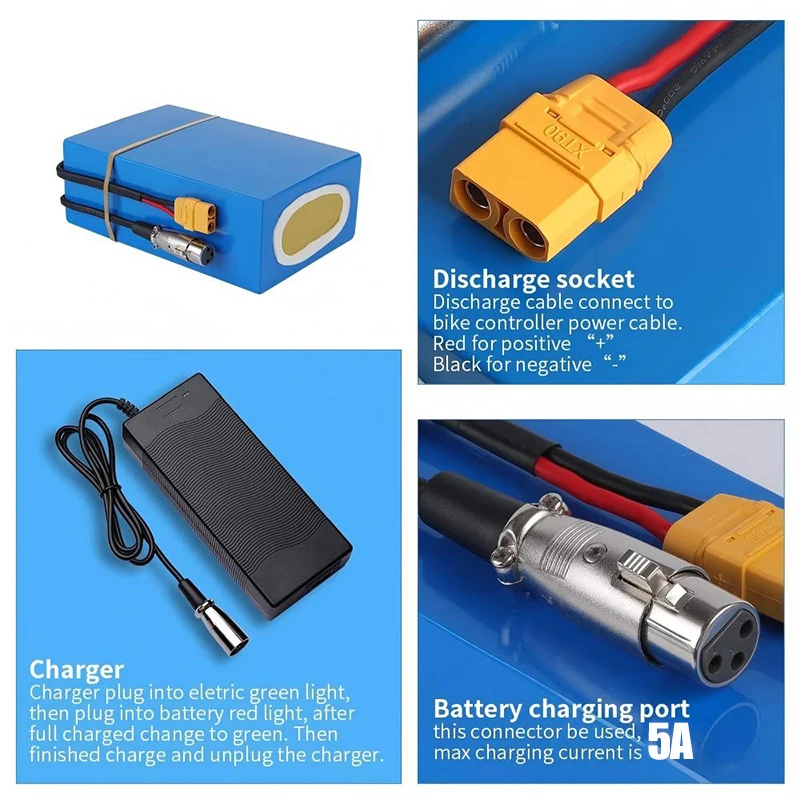 Batería de bicicleta eléctrica - 60V 30Ah 21700 Battery Pack reseña y precio