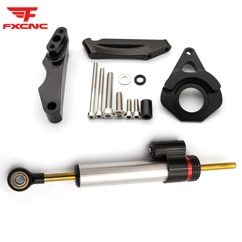 Para Suzuki GSXR600 750 K4 200 - Steering Damper Stabilizer Kit Cnc reseña y precio