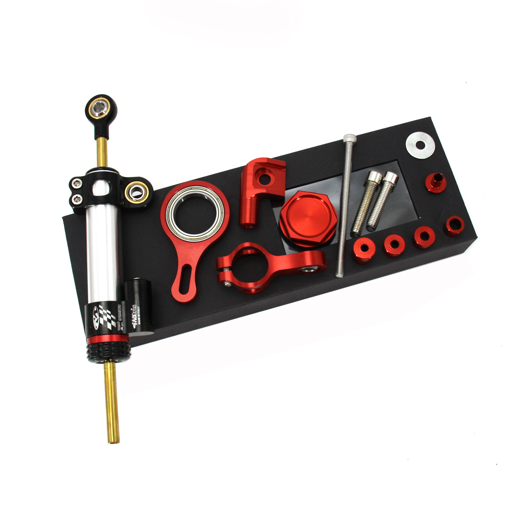 Kit de montaje de soporte de a - Steering Damper Stabilizer Kit Cnc reseña y precio