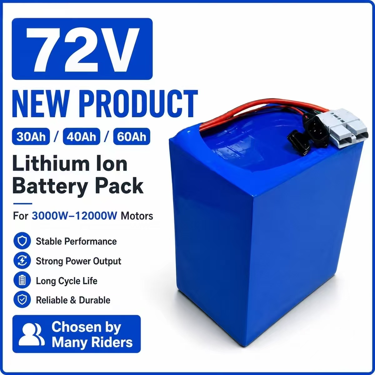 Paquete de baterías de iones d - 72V 30Ah Lifepo4 Battery Pack reseña y precio