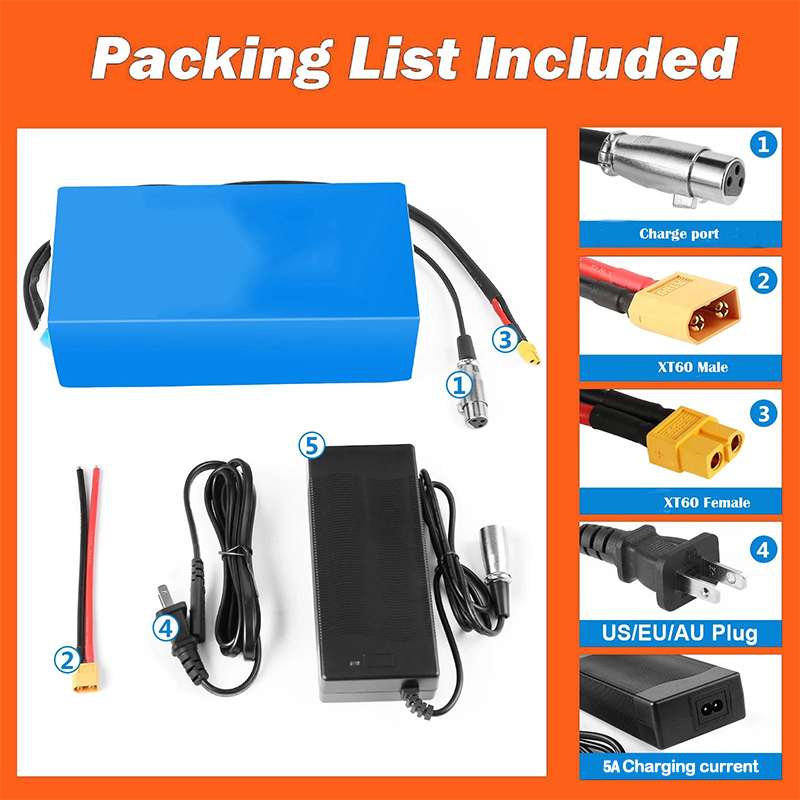 Batería de 48V 20ah 30ah 40ah  - 60V 30Ah 21700 Battery Pack reseña y precio